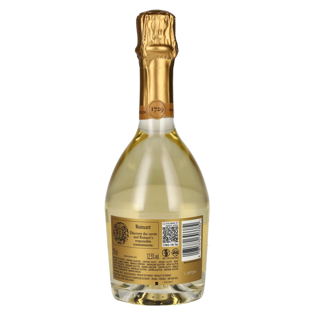 Ruinart Champagne Blanc de Blancs Brut 12,5% Vol. 0,375l