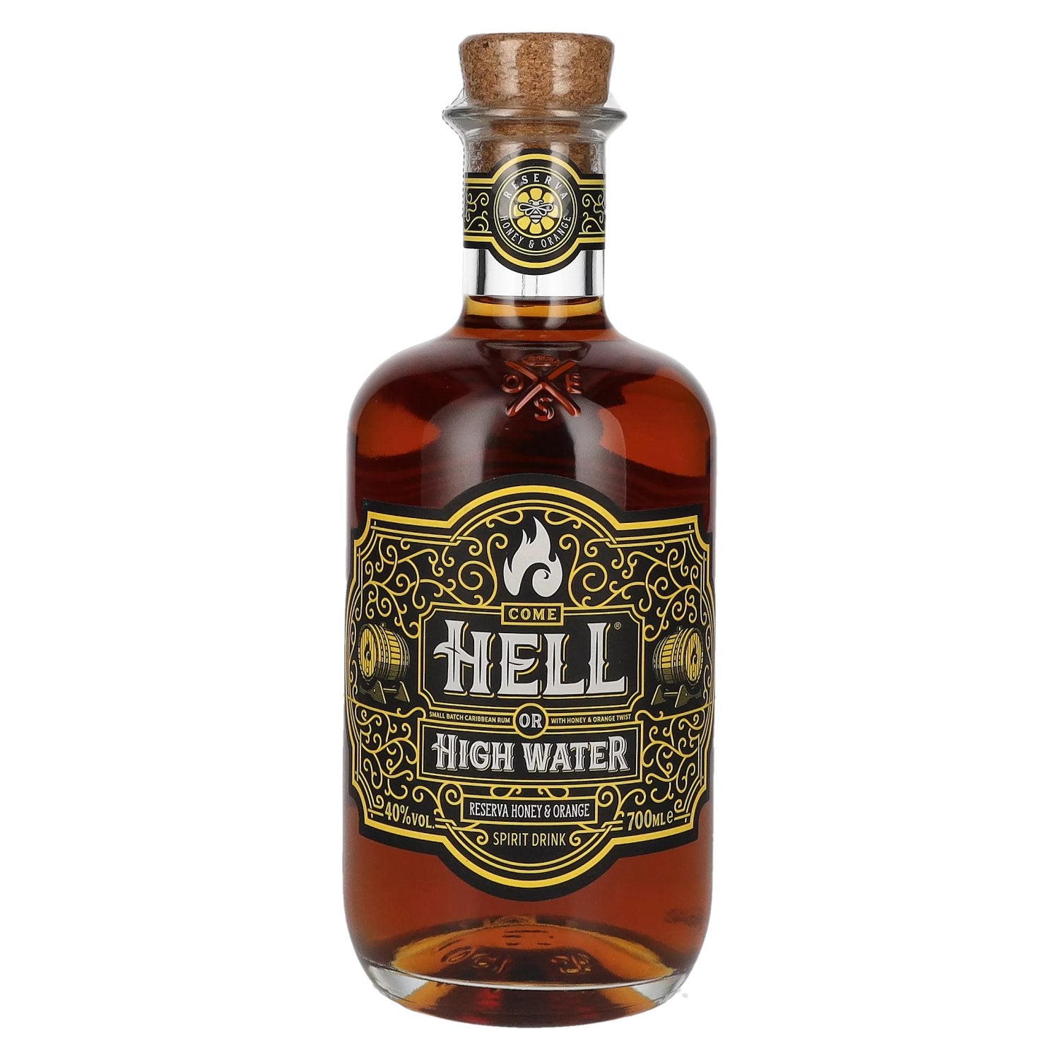 Come Hell or High Water RESERVA Honey &amp; Orange Spirit Drink 40% vol. 0,7l