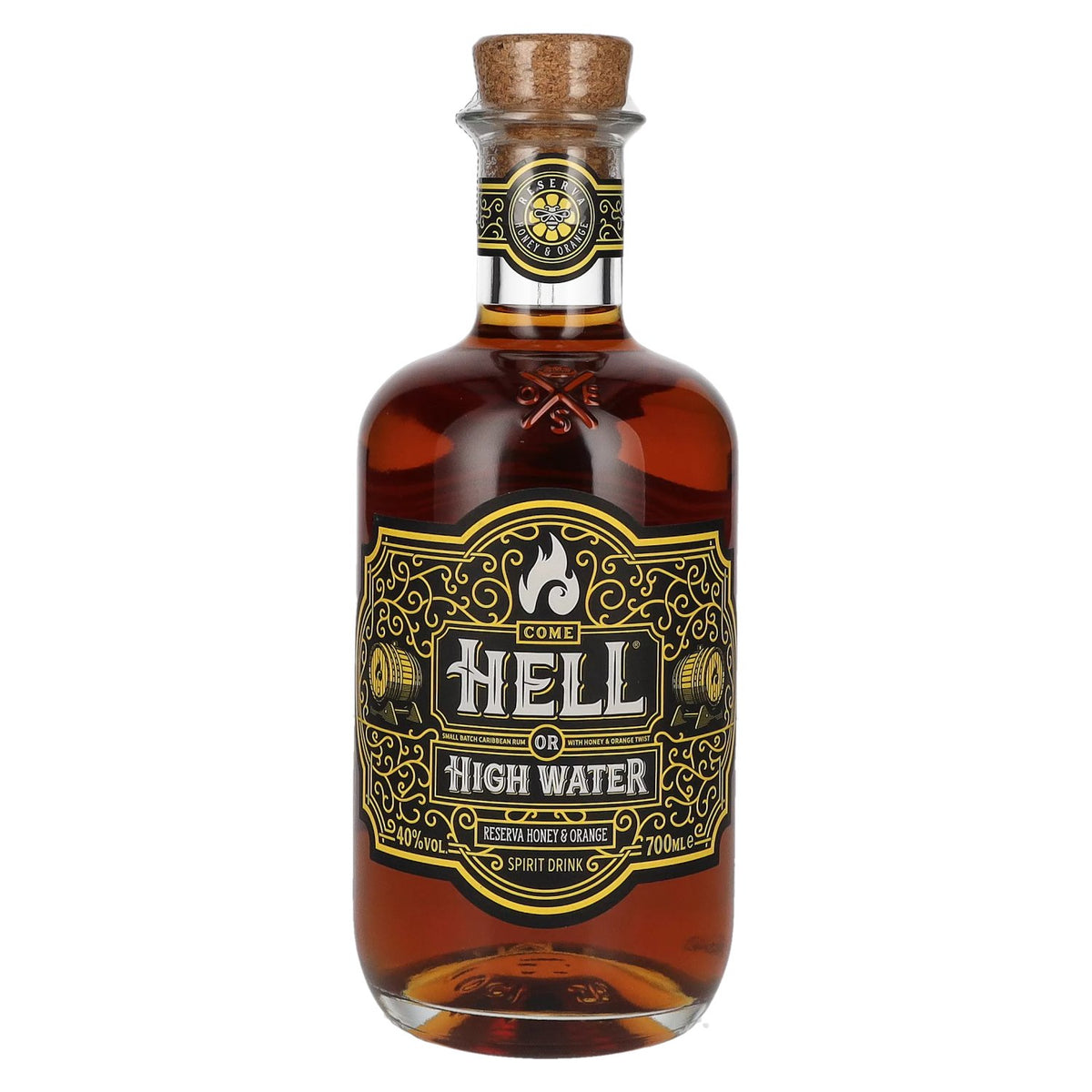 Come Hell or High Water RESERVA Honey &amp; Orange Spirit Drink 40% vol. 0,7 l