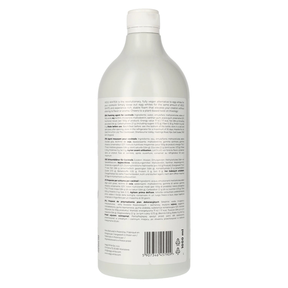 VEGG White 1 litre PET