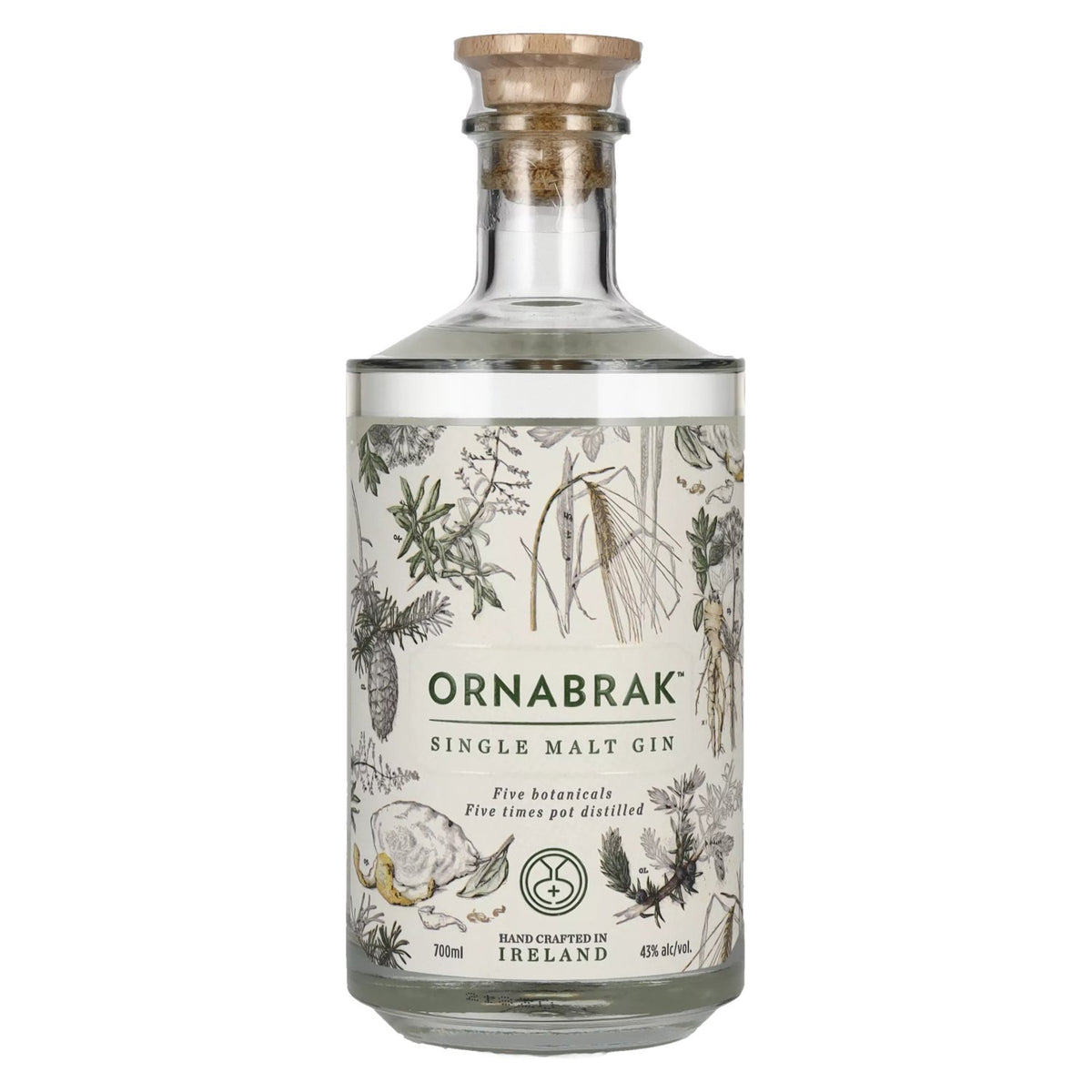 Ornabrak Single Malt Gin 43% ABV 0.7l