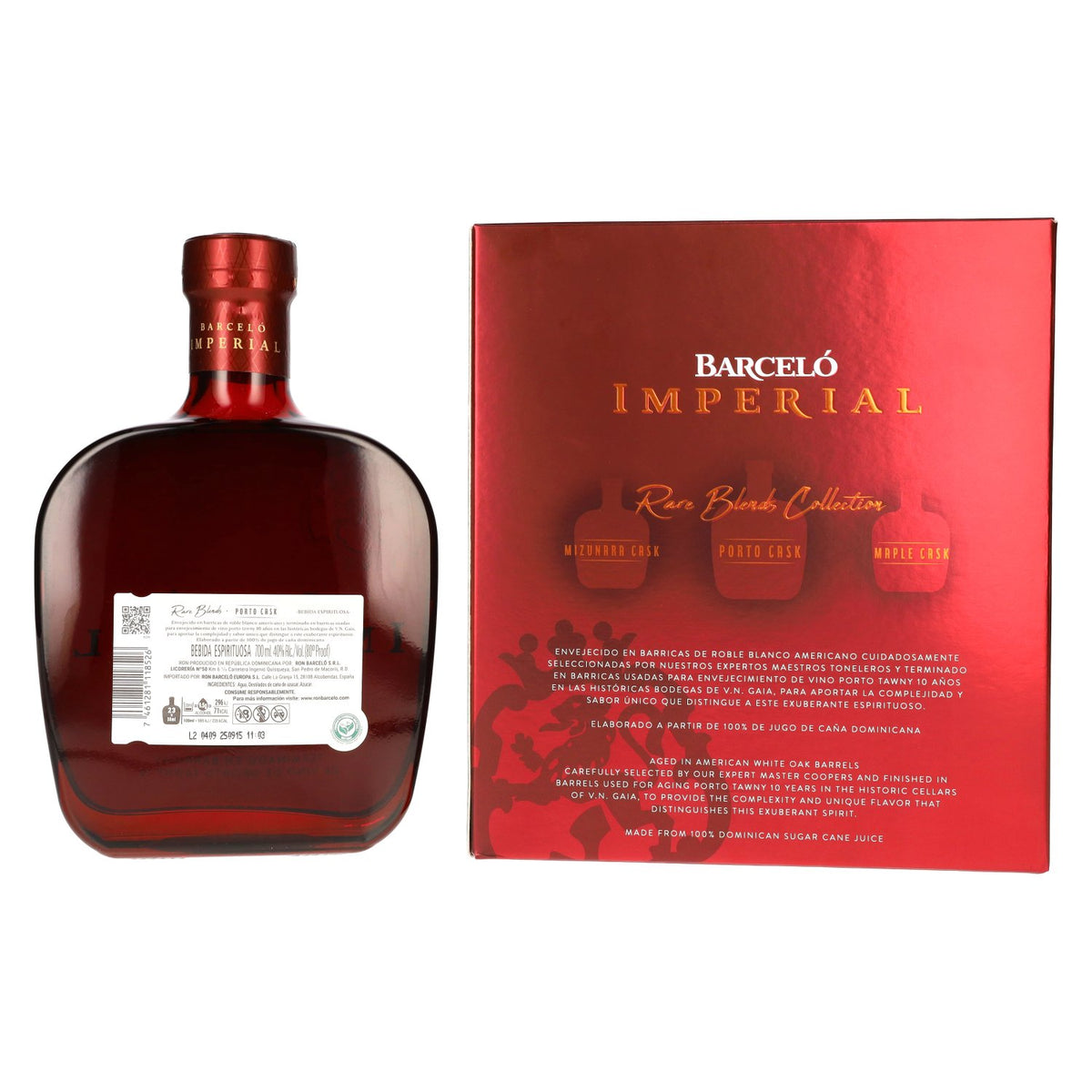 Barceló Imperial Rare Blends Porto Cask 40% vol. 0.7 l in a gift box