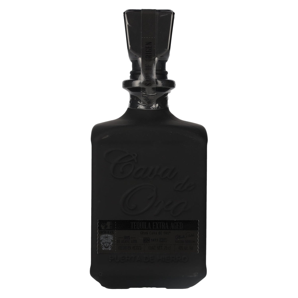 Gran Cava de Oro Tequila EXTRA AÑEJO BLACK 100% blauwe agave 40% vol. 0,7 l