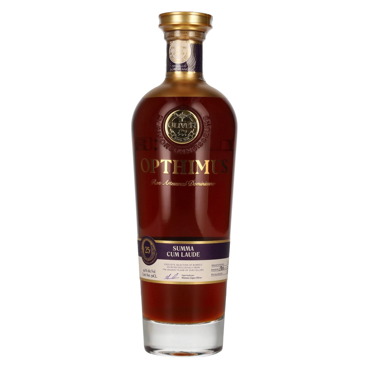 Opthimus 25 Summa Cum Laude Ron Artesanal Dominicano 45.1% vol. 0.7 l