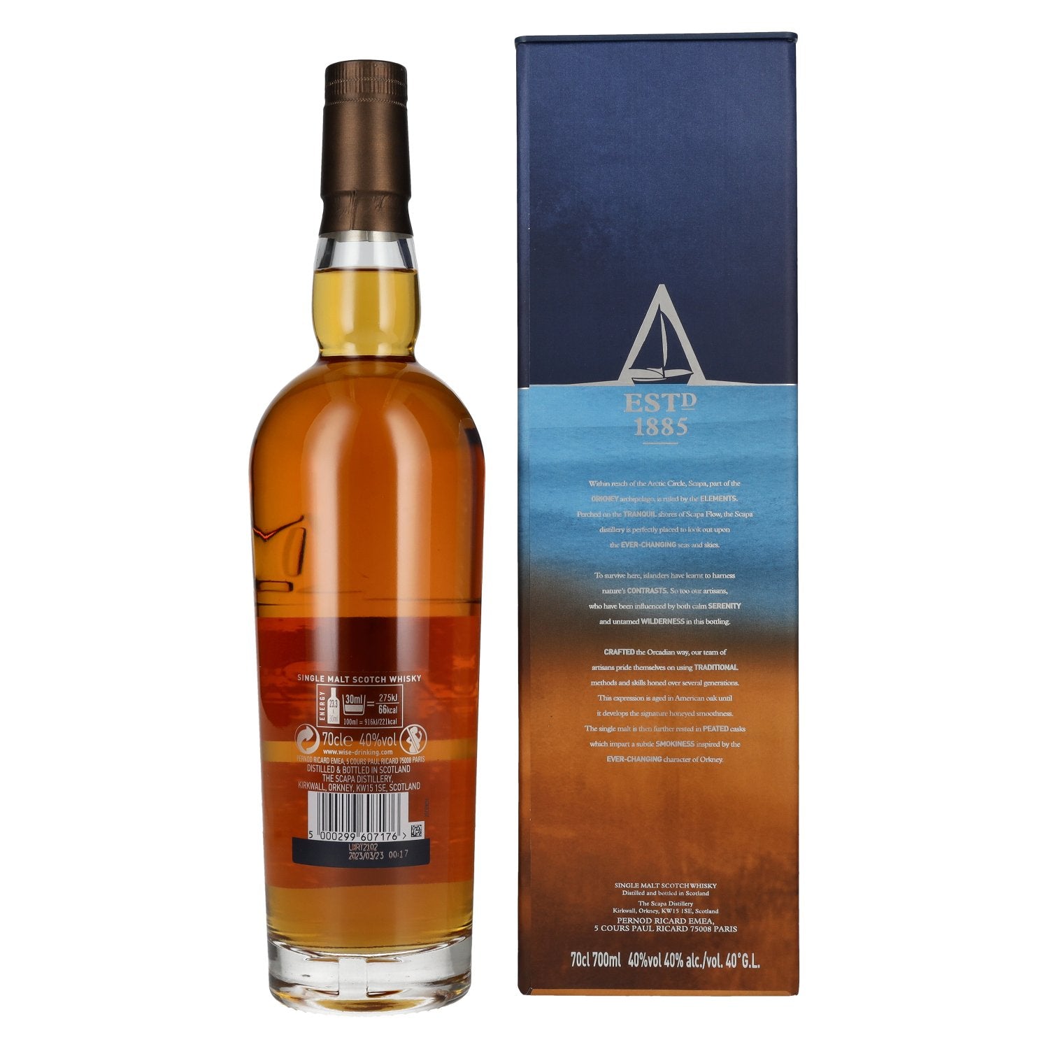 Scapa De Orcadian Glansa 40% Vol. 0,7l in geschenkverpakking
