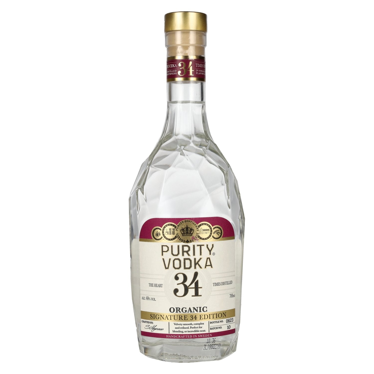 Purity SIGNATURE 34 EDITION Organic Vodka 40% vol. 0,7l
