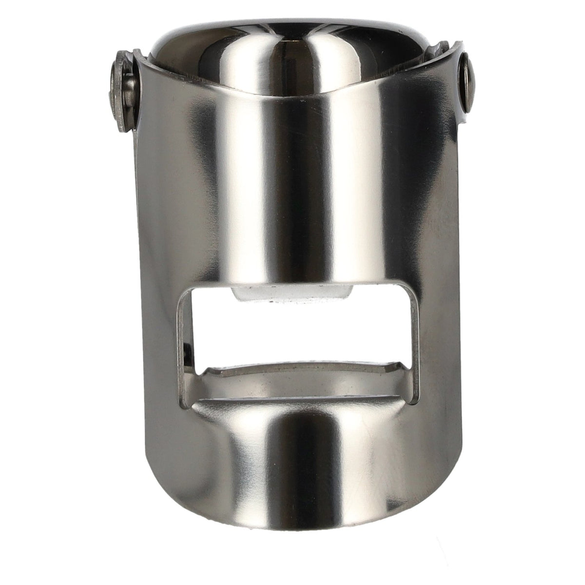 Stainless steel champagne bottle stopper