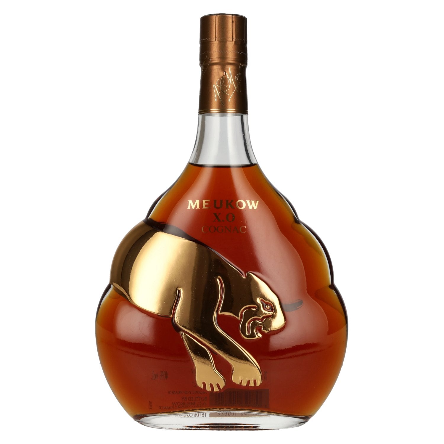 Meukow X.O. Cognac Gold FELINE Limited Edition 40% Vol. 0,7l