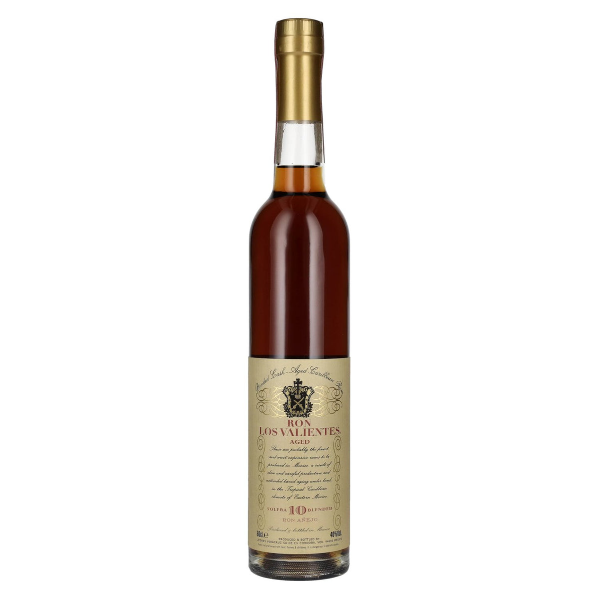 Ron Los Valientes Añejo Solera 10 Blended Cask 40% vol. 0.5 l