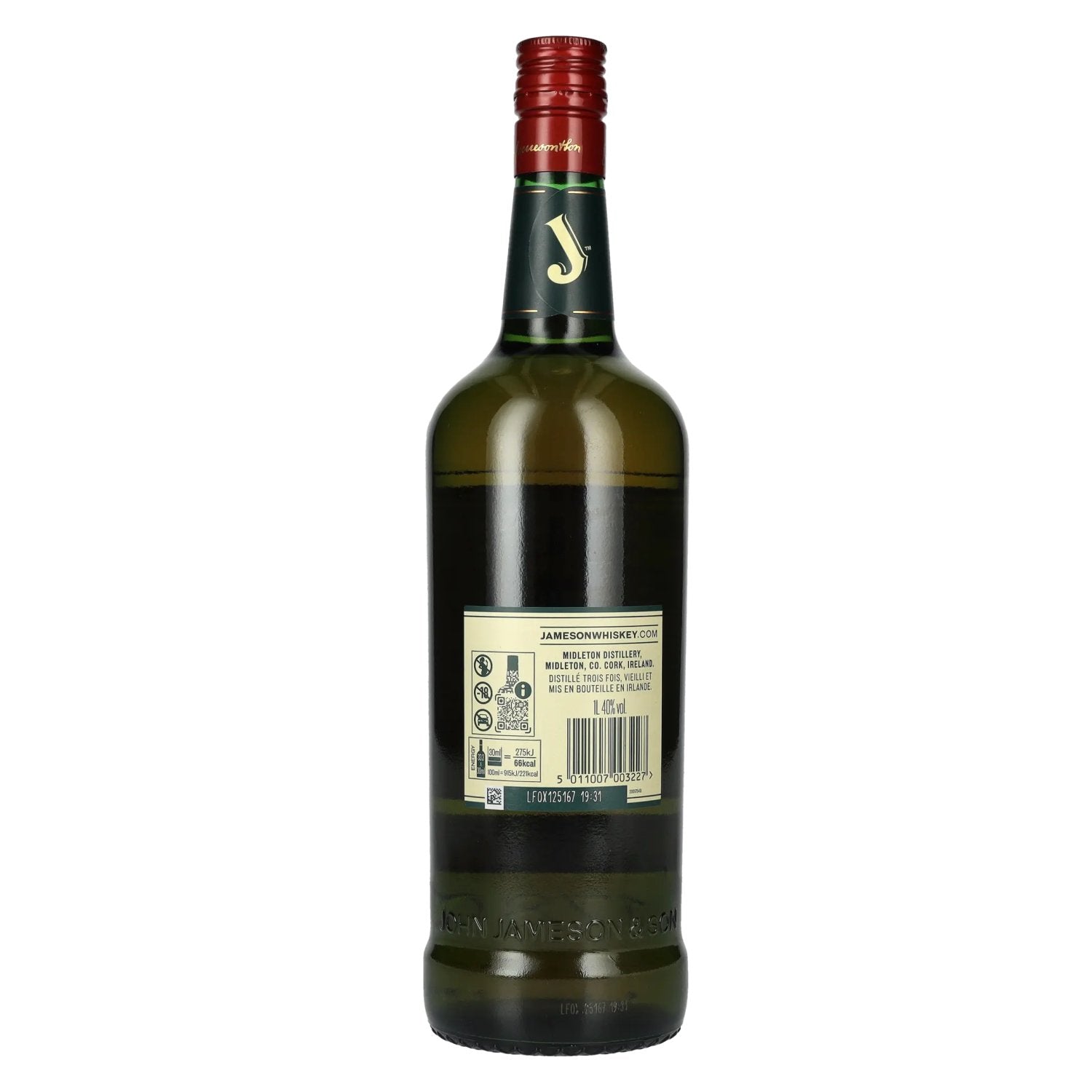 Jameson Whiskey irlandais triple distillé 40% vol. 1l