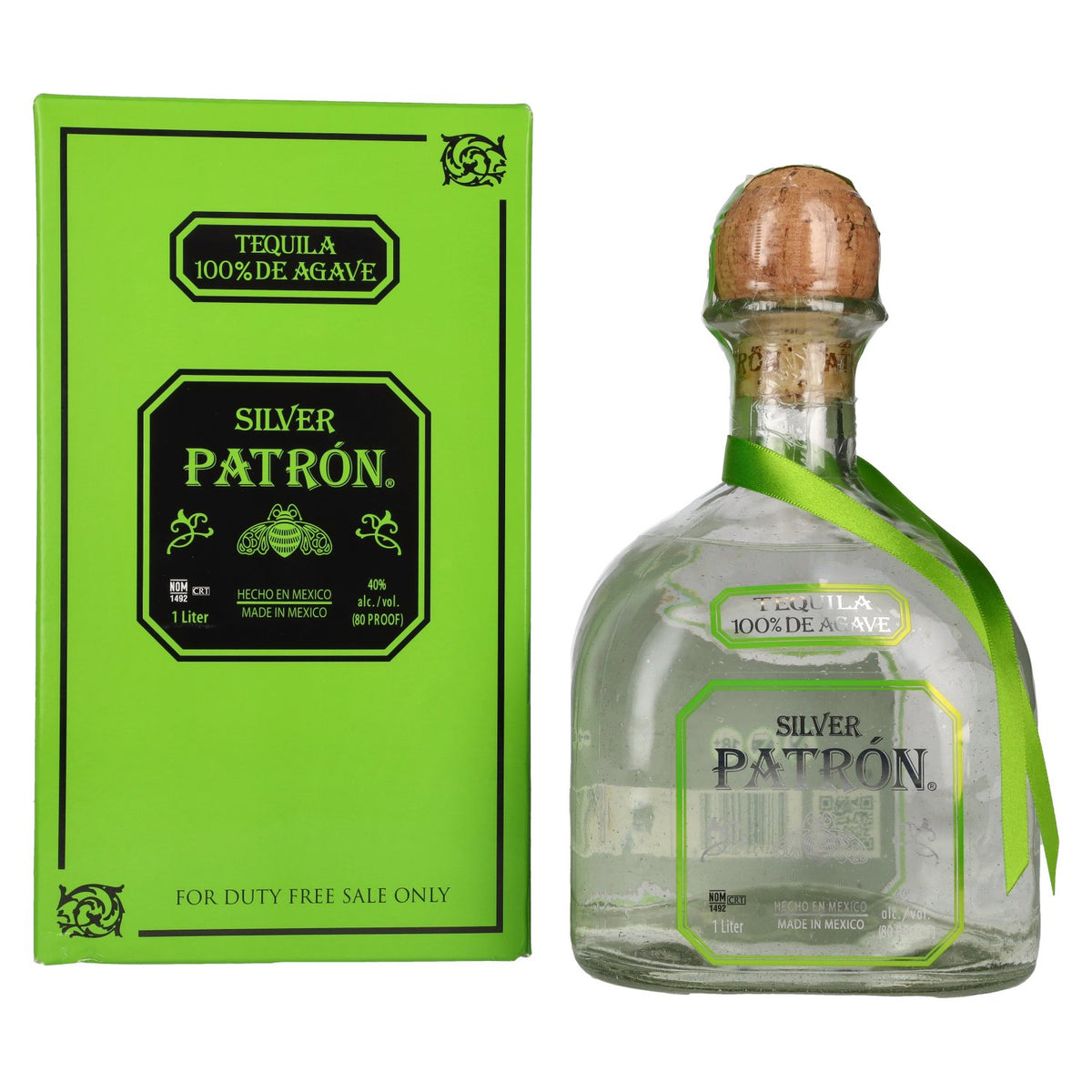 Tequila Patrón Silver 40 % vol., 1 l, dans un coffret cadeau