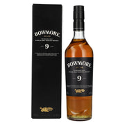 Whisky écossais single malt Bowmore 9 ans d'âge, Islay, 40 % vol., 0,7 l, dans un coffret cadeau