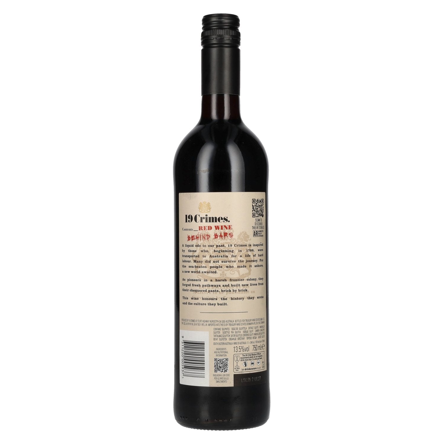 19 Crimes Behind Bars Red Wine 13,5% Vol. 0,75l