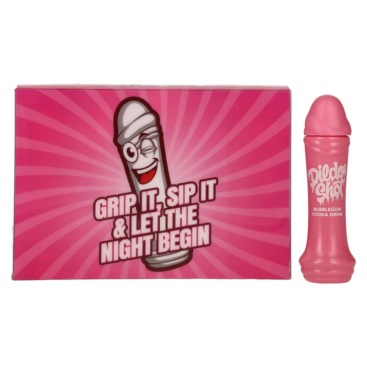 Dildo Shot Bubblegum op basis van wodka 10% vol. 10 x 0,02 l PET