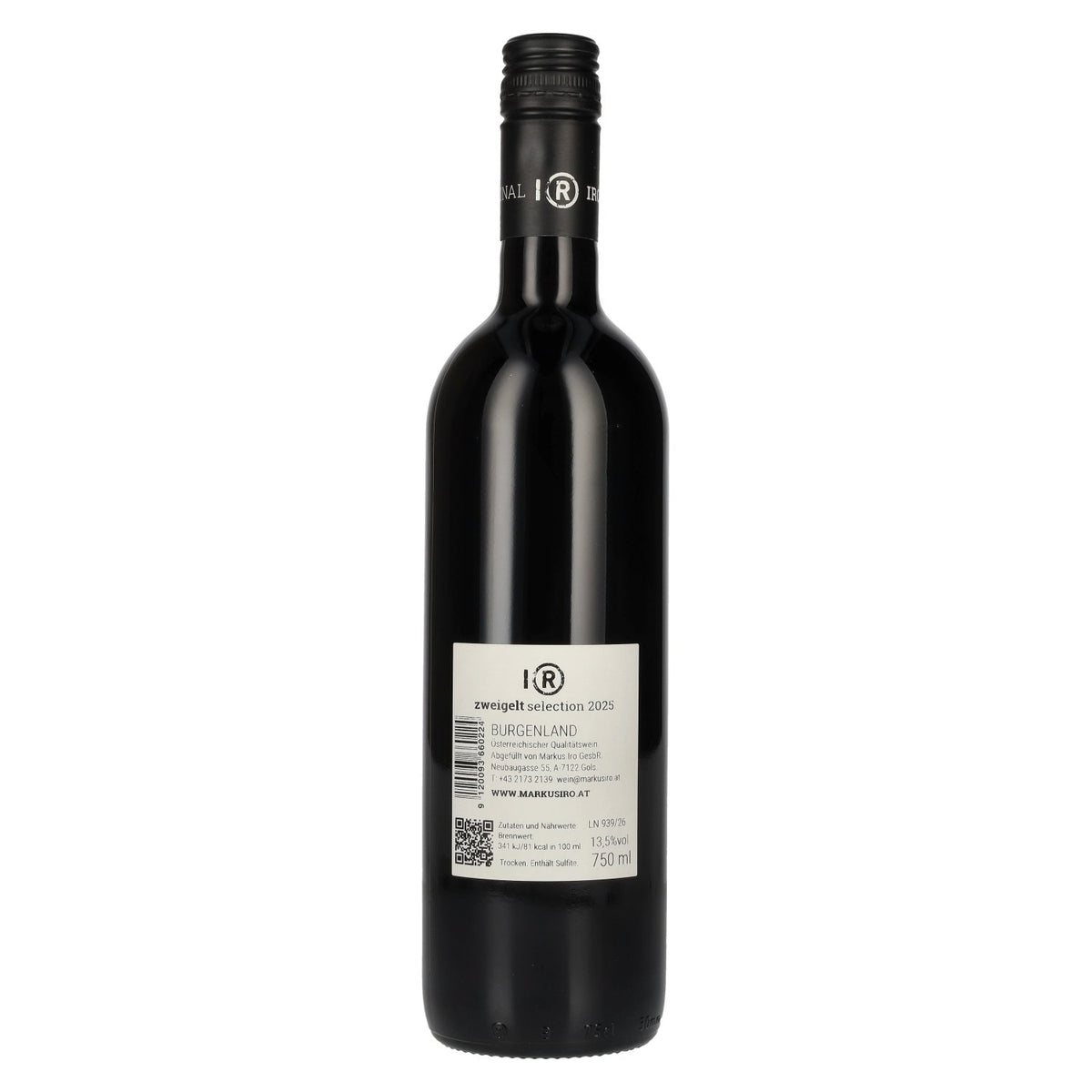 IRO Zweigelt Selection 2025 13,5 % vol. 0,75 l