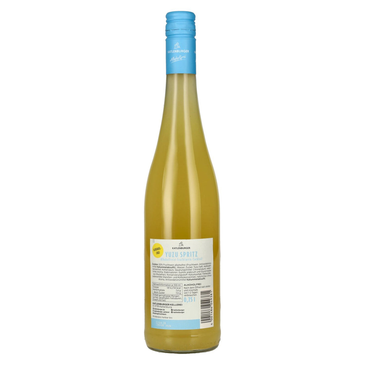 Katlenburger Yuzu Spritz sans alcool 0,75 l