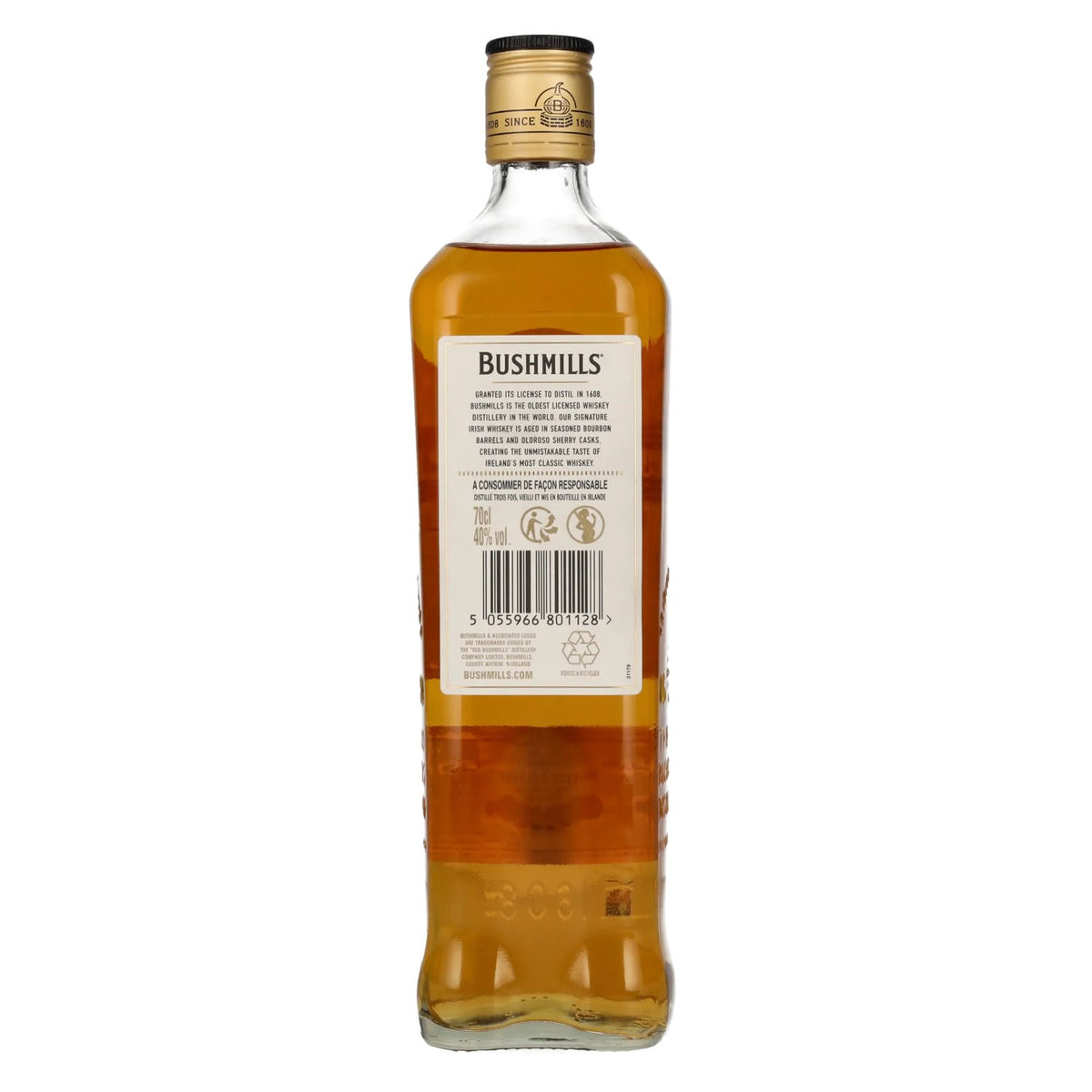 Bushmills Triple Distilled The Original Irish Whiskey 40% vol. 0.7 l