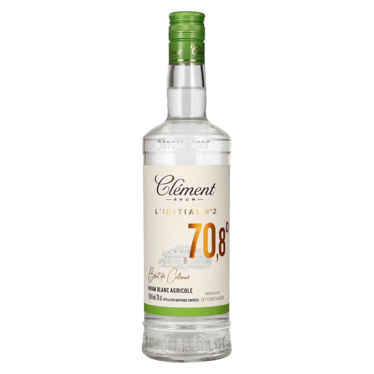 Clément Rhum L'Initial Agricole Blanc 70,8 % vol. 0,7 l