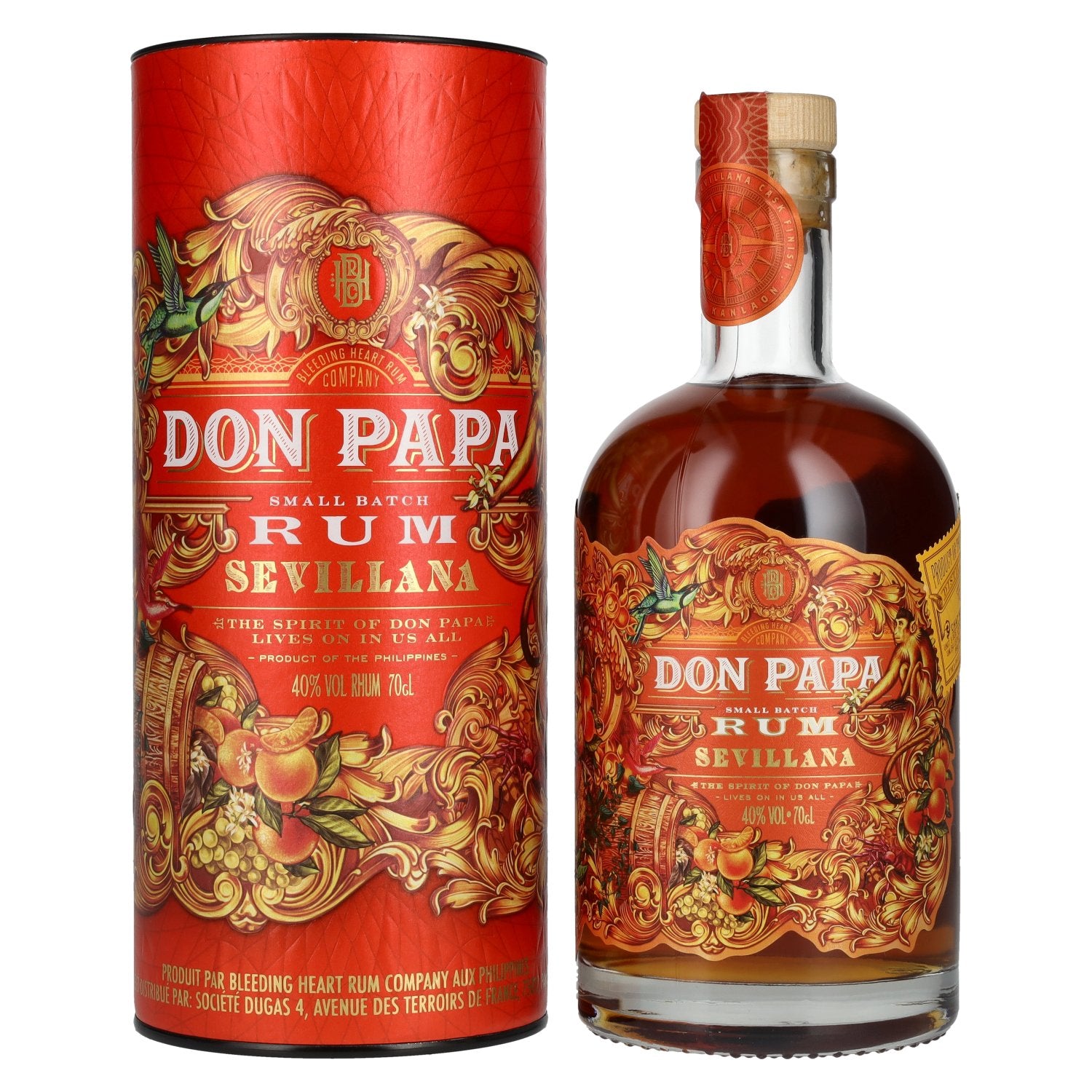 Don Papa Rum Sevillana 40% Vol. 0,7l in Geschenkbox