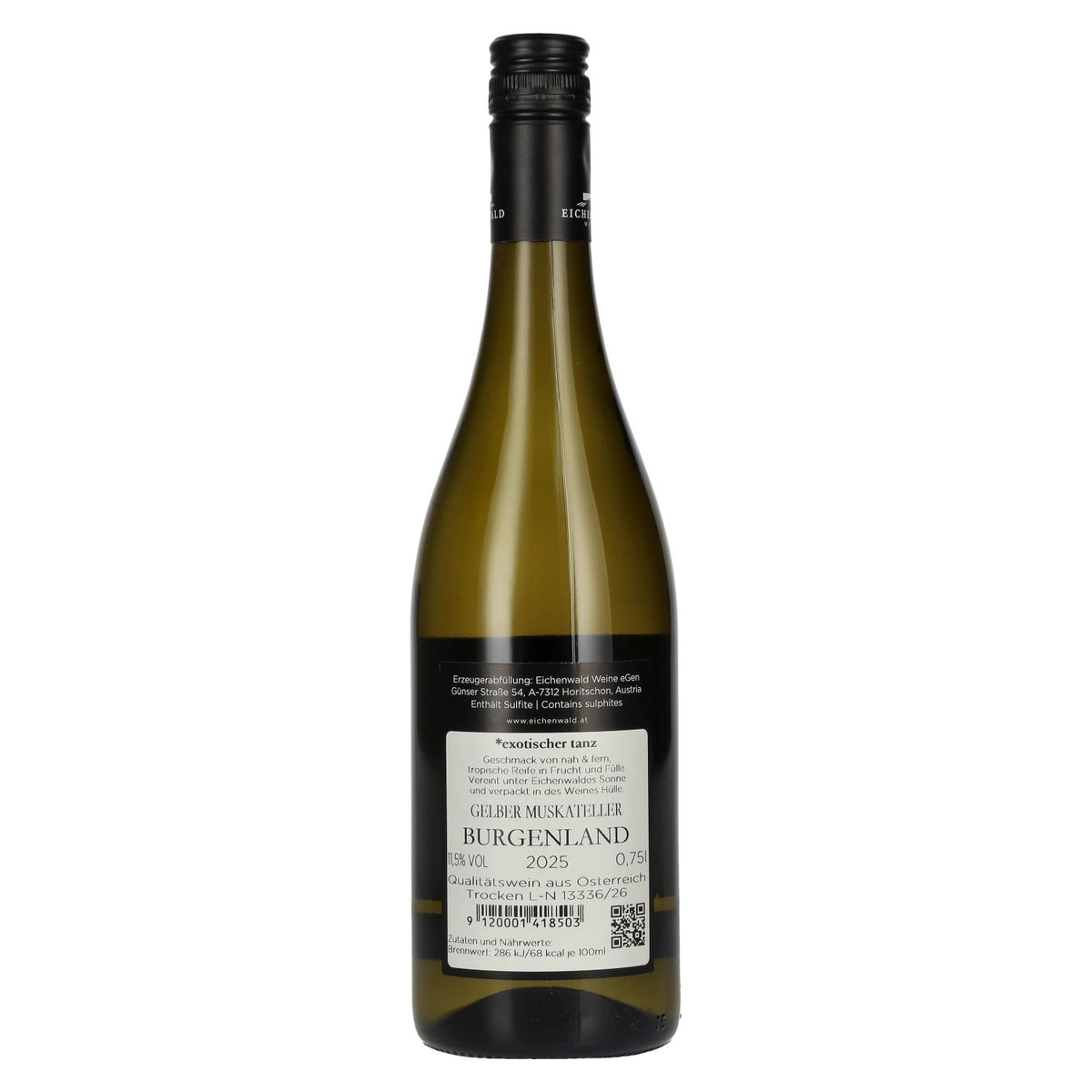 Eichenwald DER FRUCHTKORB Gele Muscat 2025 11,5% vol. 0,75 l