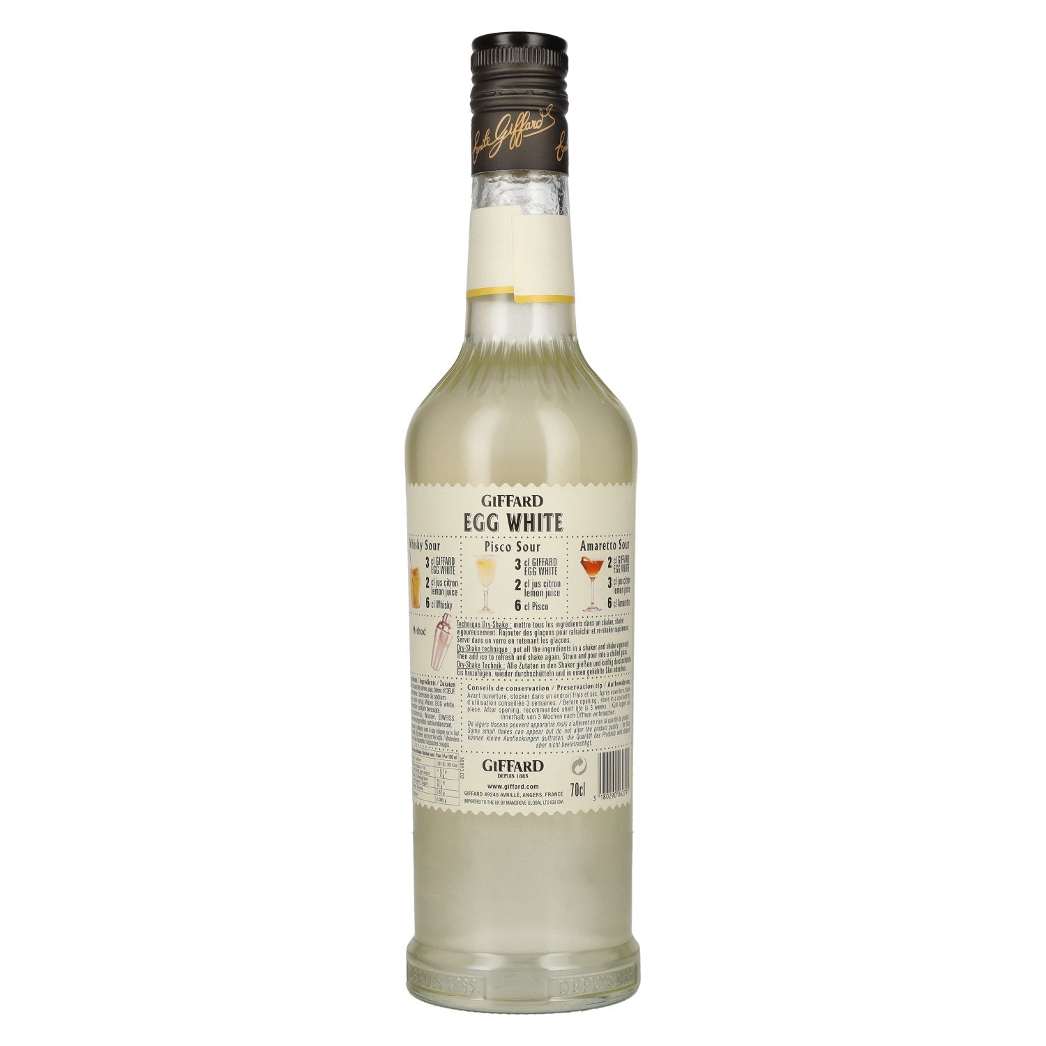 Giffard EGG WHITE Sirop 0,7l