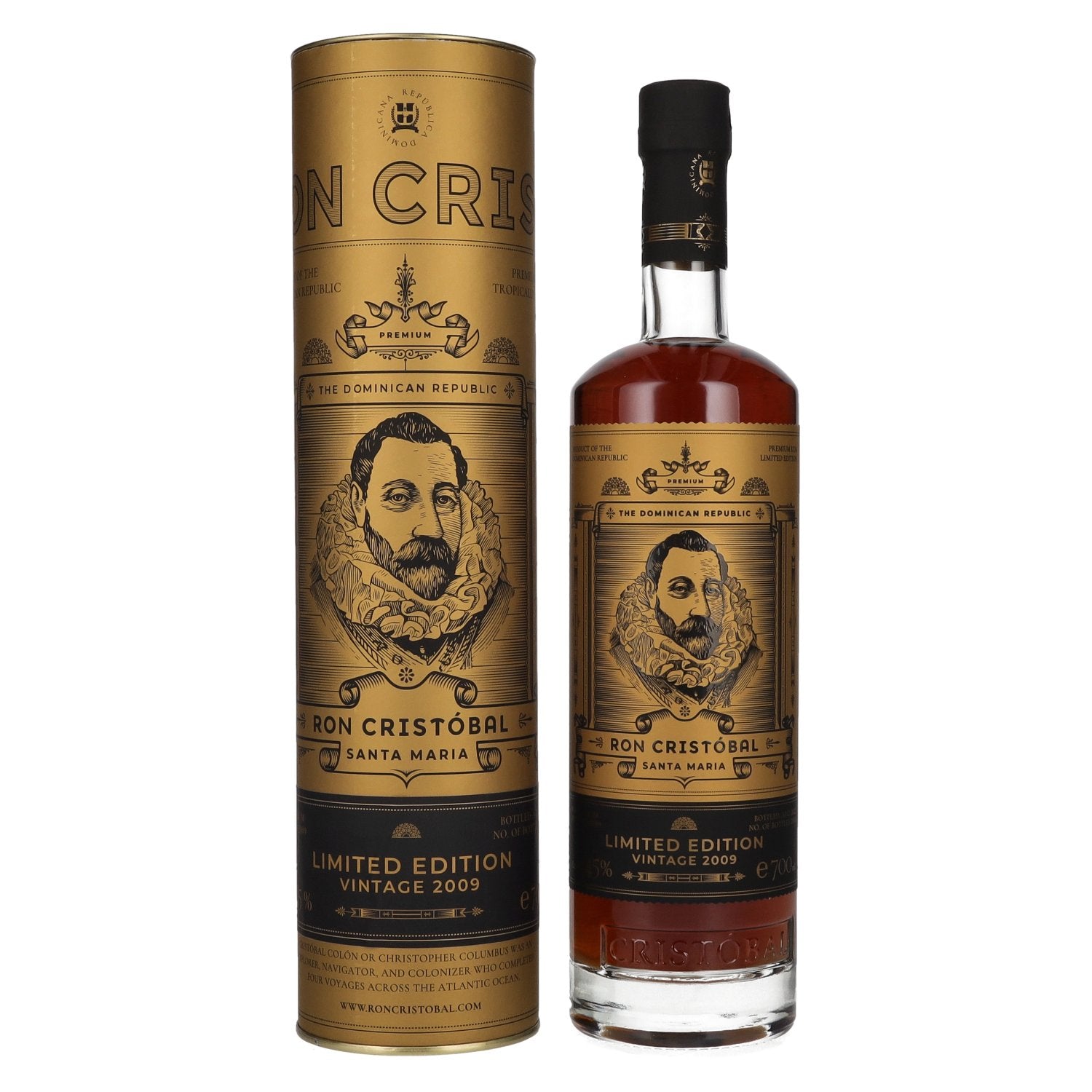 Ron Cristóbal Santa Maria Limited Edition Vintage 2009 45% Vol. 0,7l in Geschenkbox