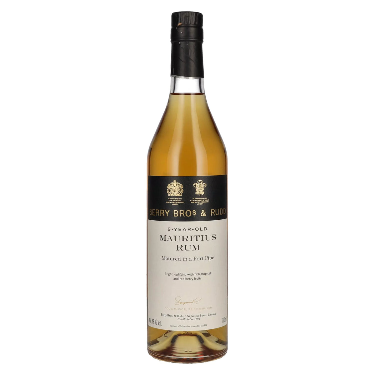Berry Bros. &amp; Rudd MAURICE Rhum 9 ans d'âge 46 % vol. 0,7 l