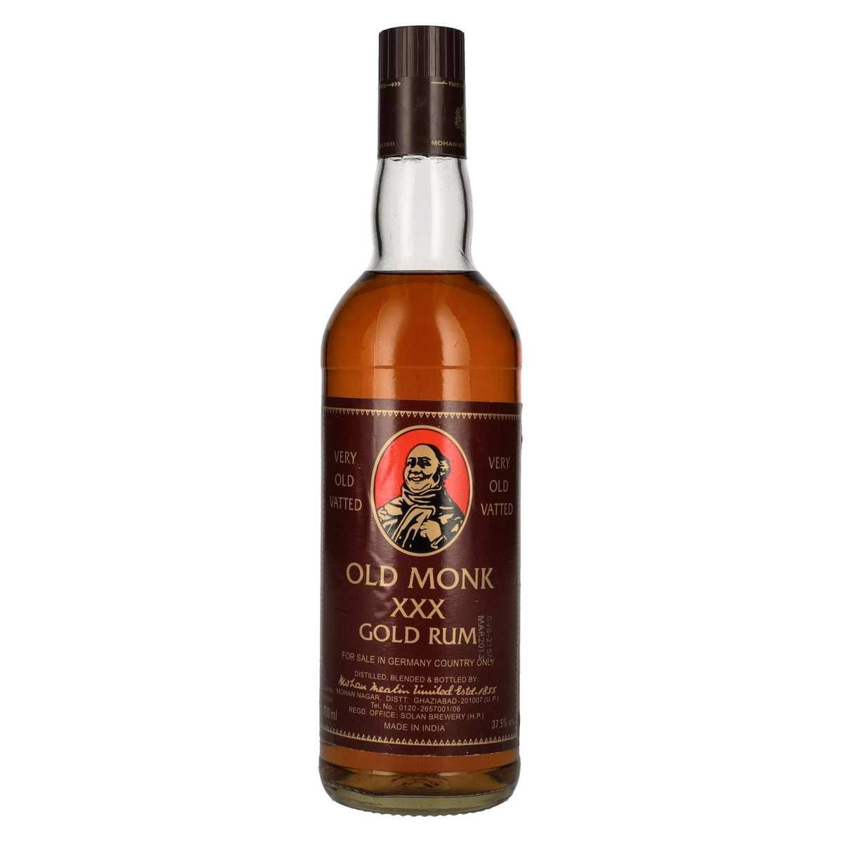 Old Monk XXX Gold Rum 37.5% ABV 0.7l