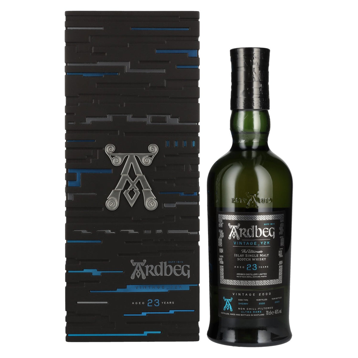 Ardbeg 23 Years Old The Ultimate Vintage Y2K 2000 46% ABV 0.7l in a gift box