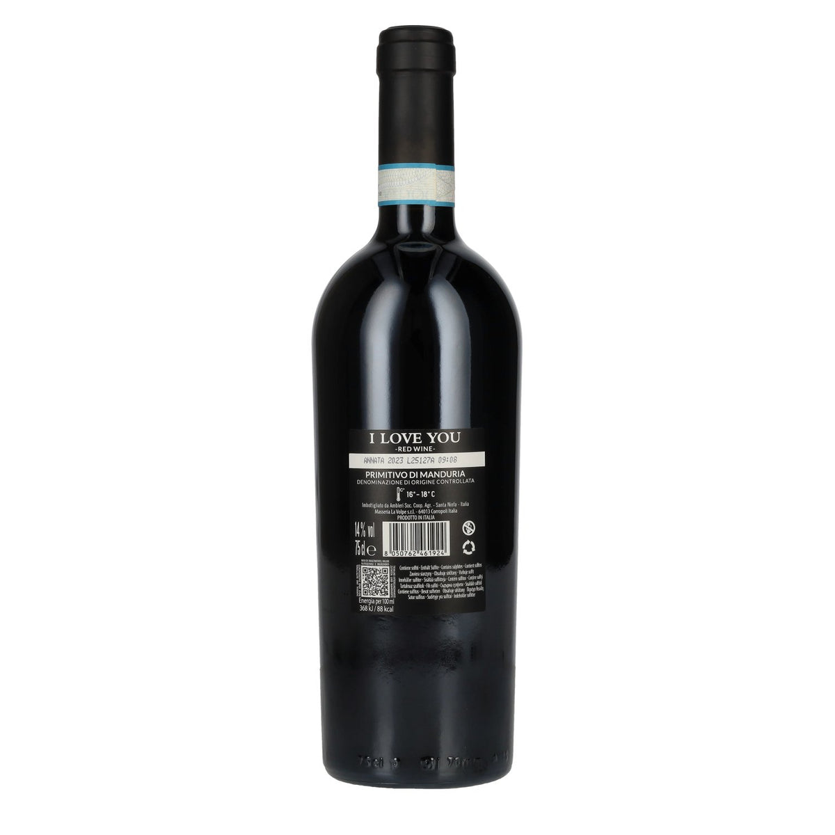 I Love You Primitivo di Manduria DOC 2023 14% ABV 0.75 l