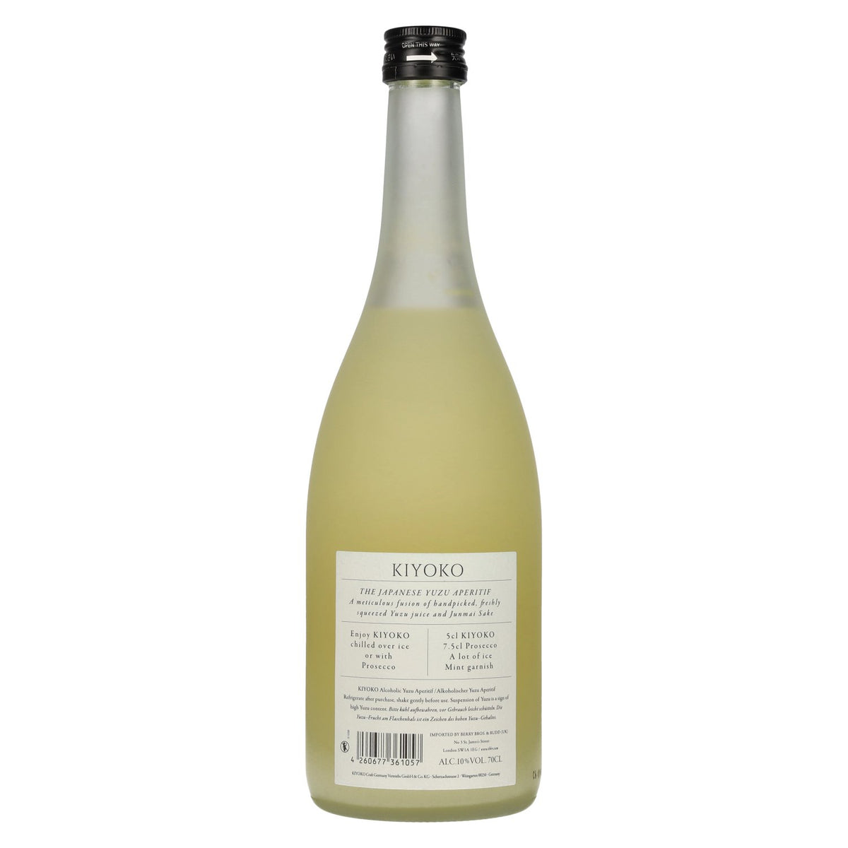 KIYOKO YUZU Rare Yuzu Aperitif 10% Vol. 0,7l