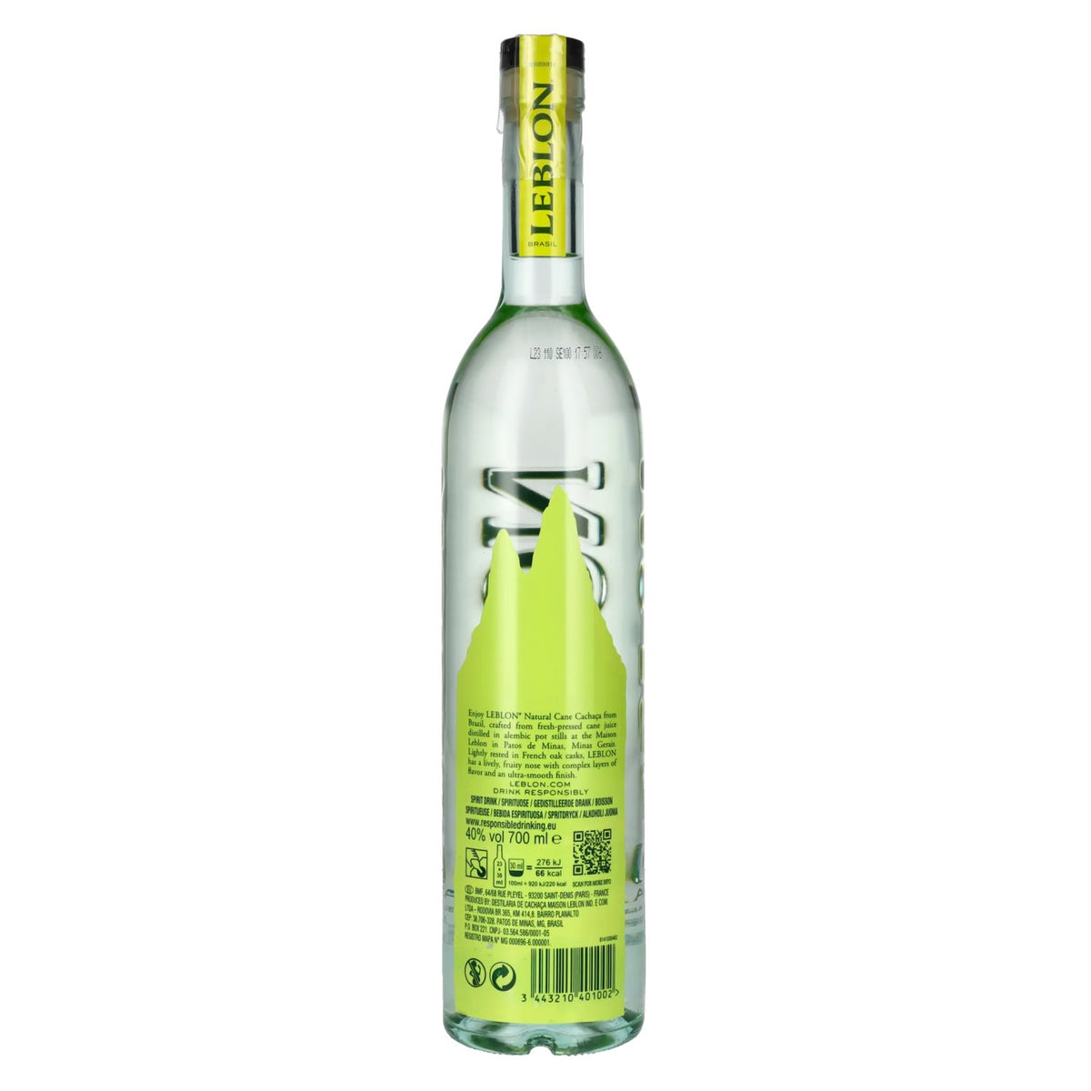 Leblon Cachaça Fina de Alambique 40% vol. 0,7 l