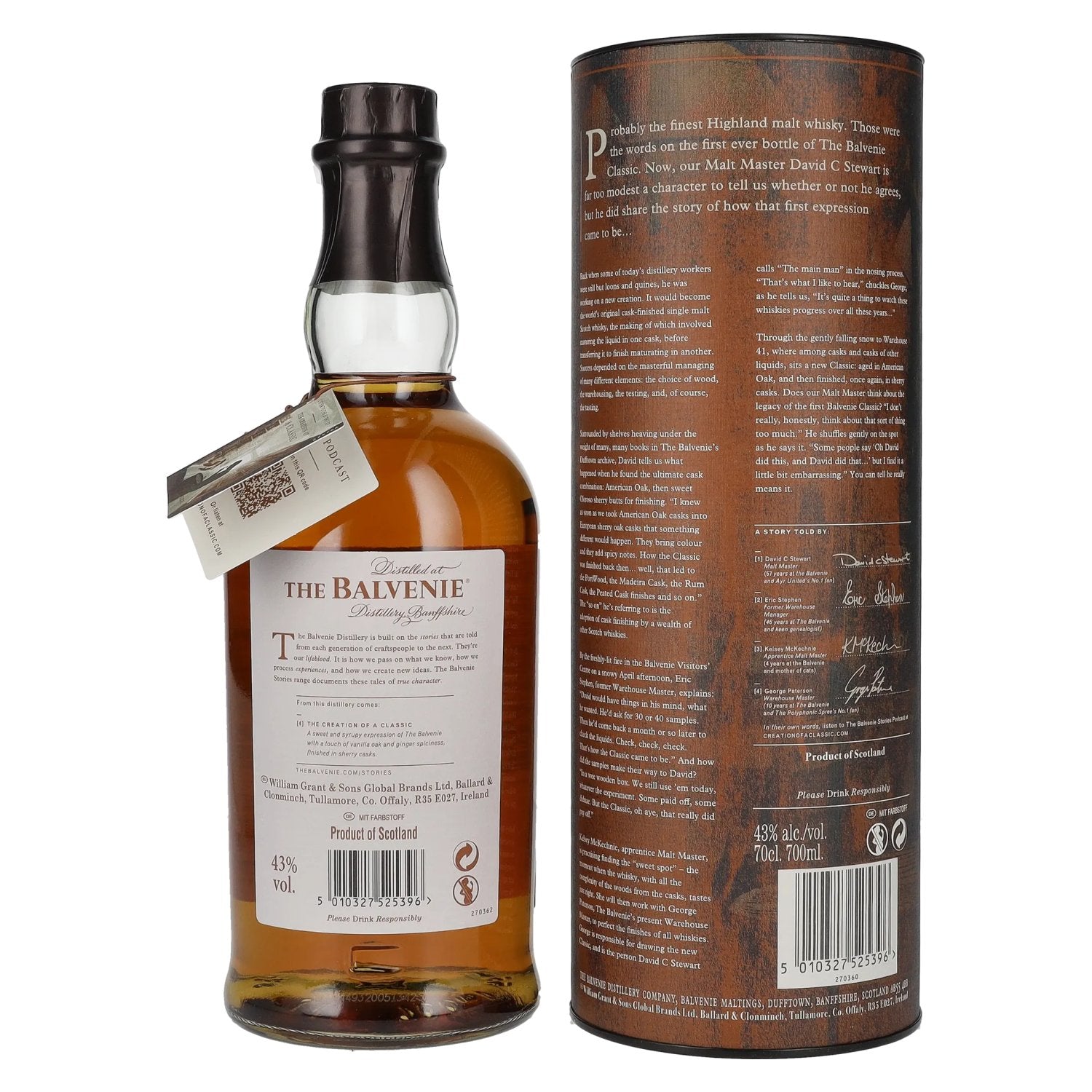 The Balvenie THE CREATION OF A CLASSIC 43% Vol. 0,7l in geschenkverpakking