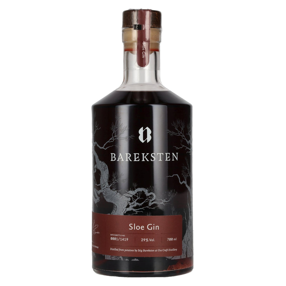 Bareksten Sloe Gin 29 % vol., 0,7 l