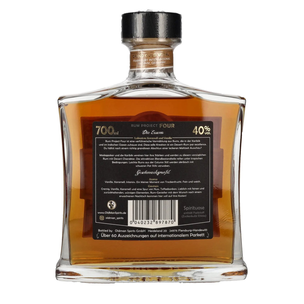 Old Man Rum Project FOUR Vanilla Cane 40% vol. 0,7 l