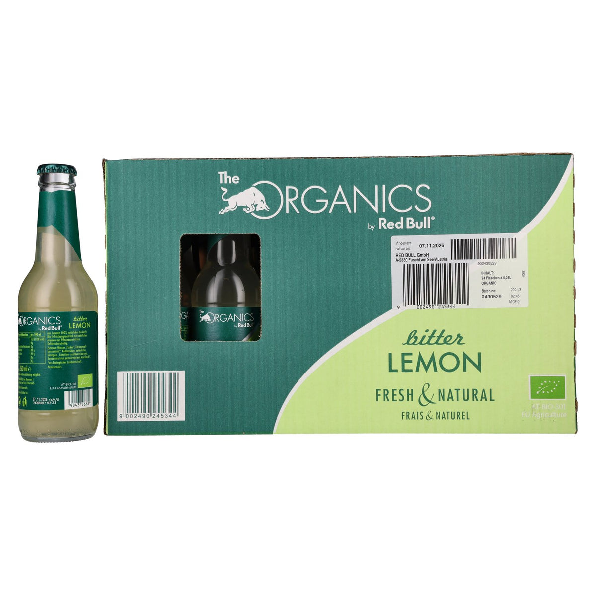 Red Bull Organics by Red Bull Bitter LEMON 24 x 0.25 l