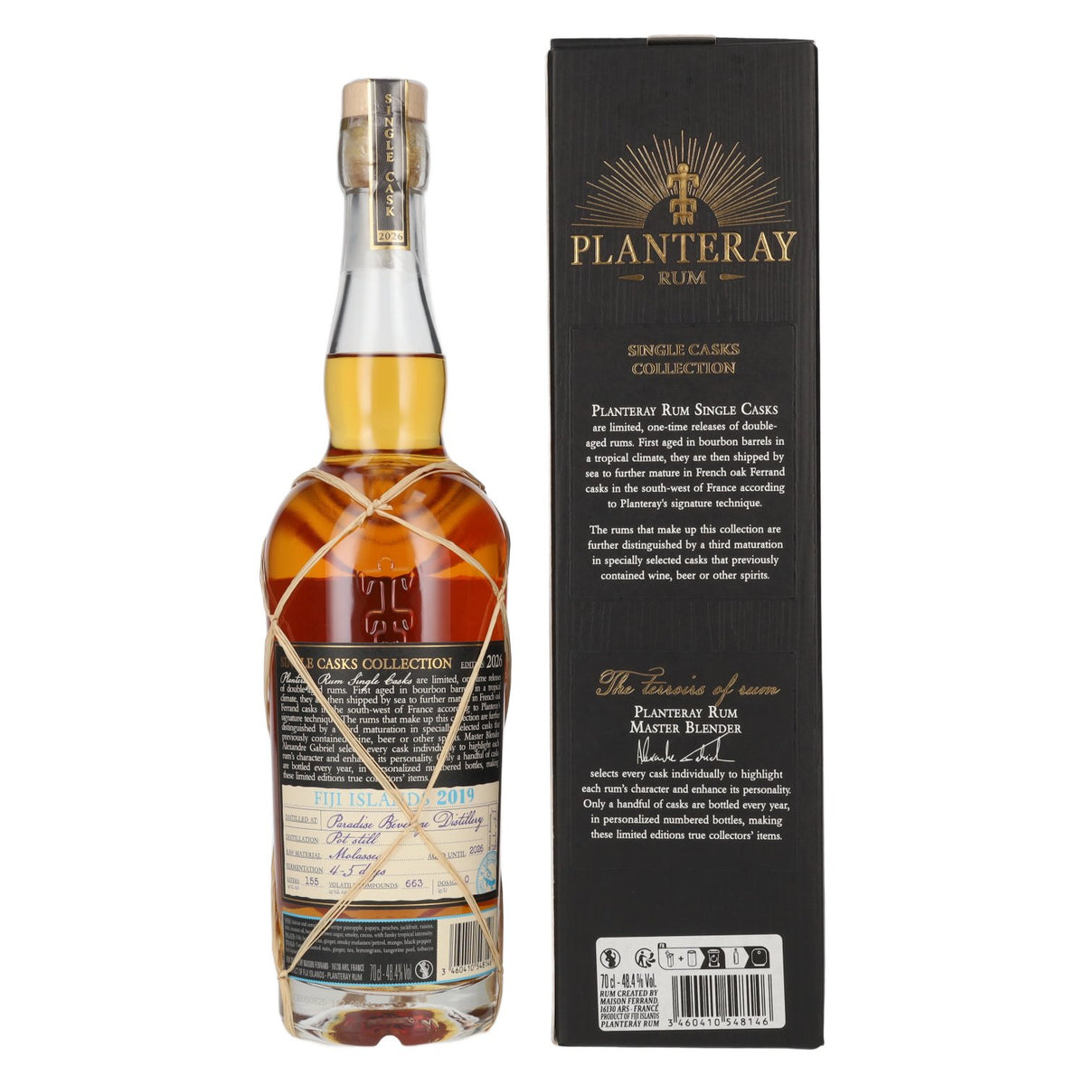 Planteray Rum FIJI ISLANDS Single Cask Multi-Oak Cask 2019 48,4% vol. 0,7 l in geschenkverpakking