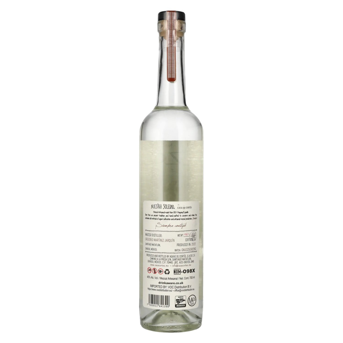 Nuestra Soledad Mezcal Joven STGO. MATATLÁN 45% vol. 0,7 l