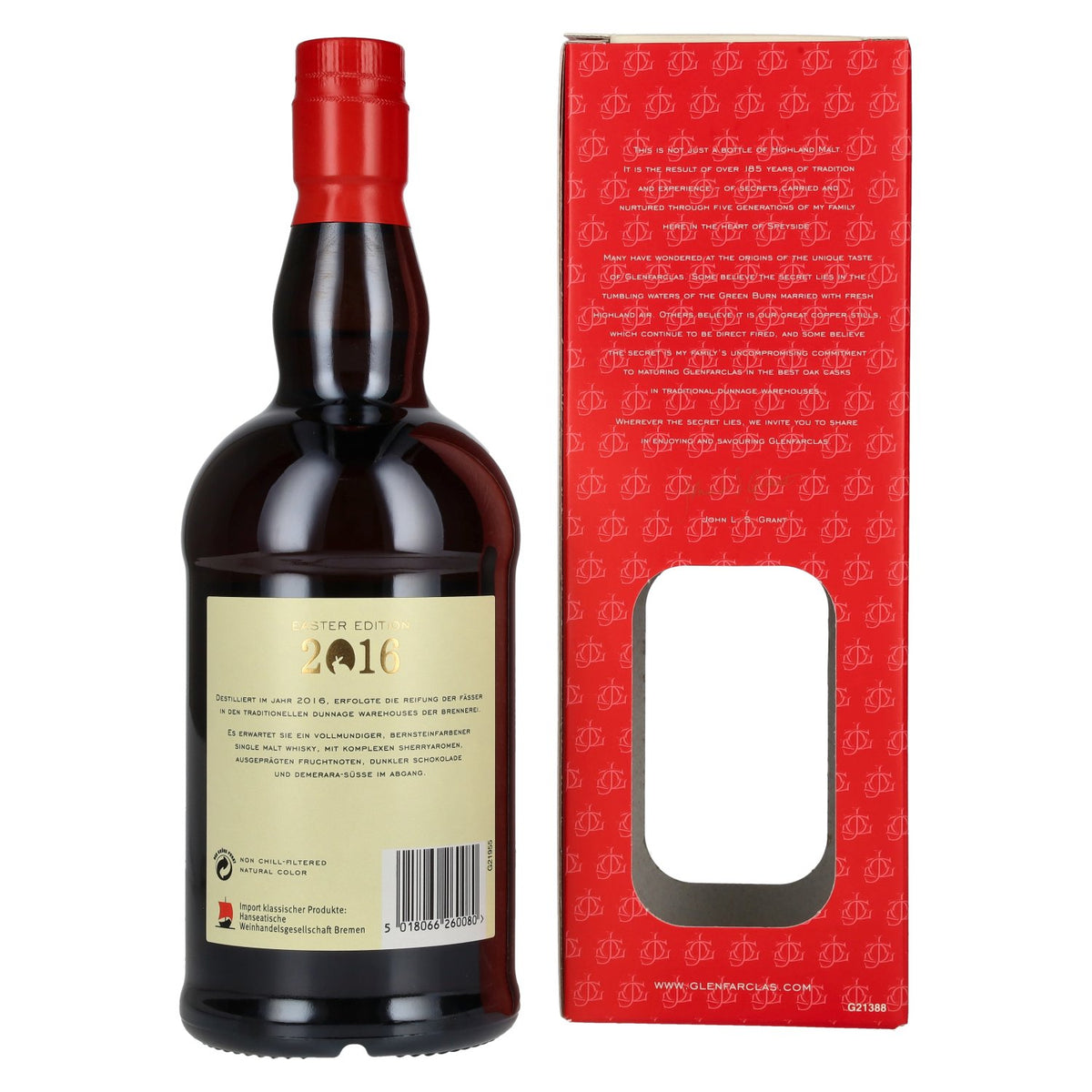 Glenfarclas EASTER EDITION, whisky single malt des Highlands 2016, 46 % vol., 0,7 l, dans un coffret cadeau