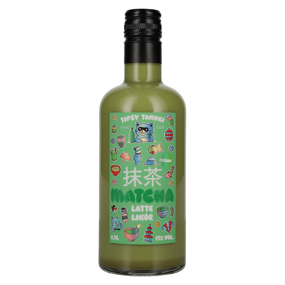 Tipsy Tanuki Matcha Latte Liqueur 15% vol. 0.5 l