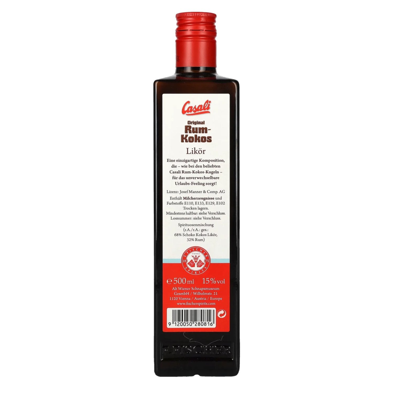Casali Original RUM-KOKOS Creamlikör 15% Vol. 0,5l