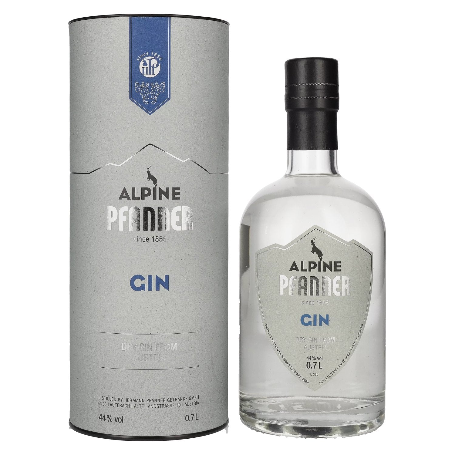 Pfanner Alpine Dry Gin 44% Vol. 0,7l in geschenkverpakking