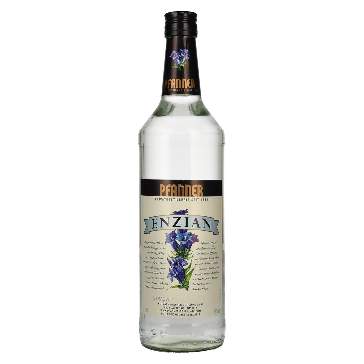 Pfanner Enzian 38% vol. 1 l