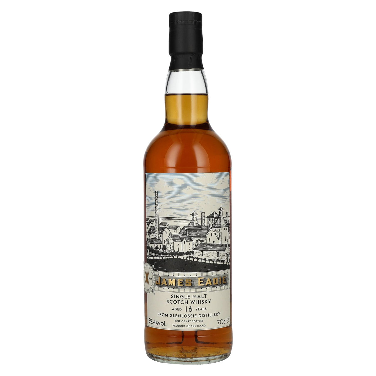 James Eadie Glenlossie 16 ans d'âge, single malt #367510, 52,4 % vol., 0,7 l