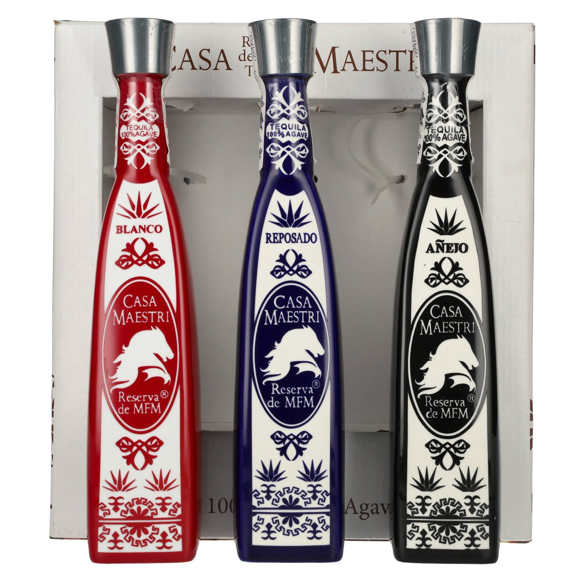 Casa Maestri MFM Tequila Gift Set 40% Vol. 3x0,35l