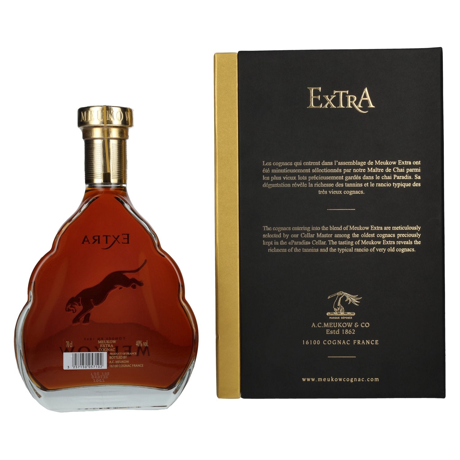 Meukow EXTRA Cognac 40% Vol. 0,7l in Geschenkbox