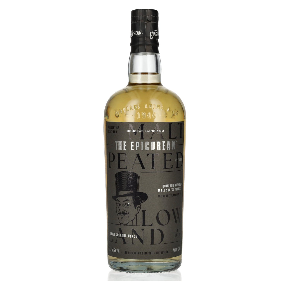 Douglas Laing THE EPICUREAN Peated Edition Lowland Blended Malt 50.5% vol. 0.7l
