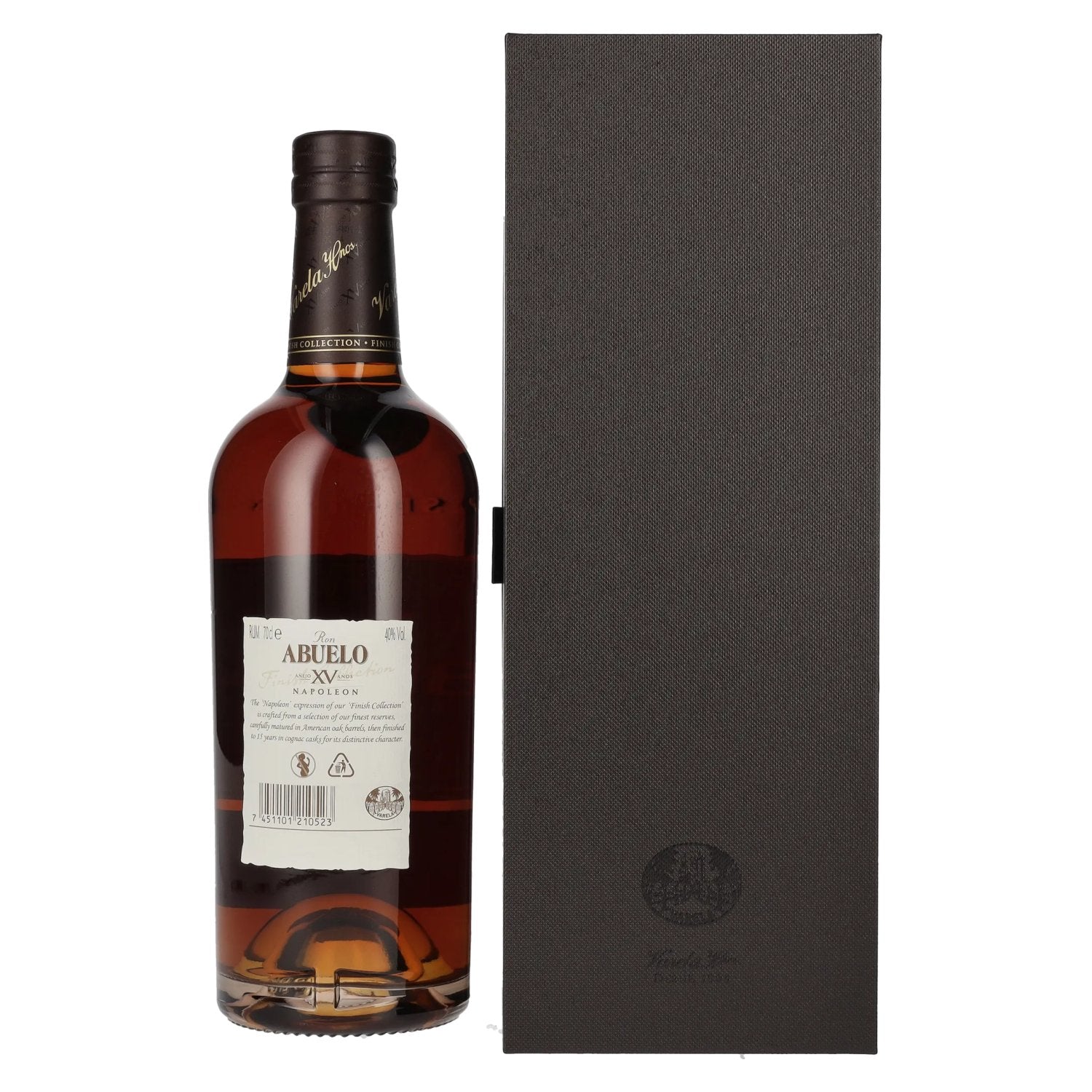 Ron Abuelo Añejo XV Años NAPOLEON Cognac Cask Finish 40% Vol. 0,7l in Geschenkbox