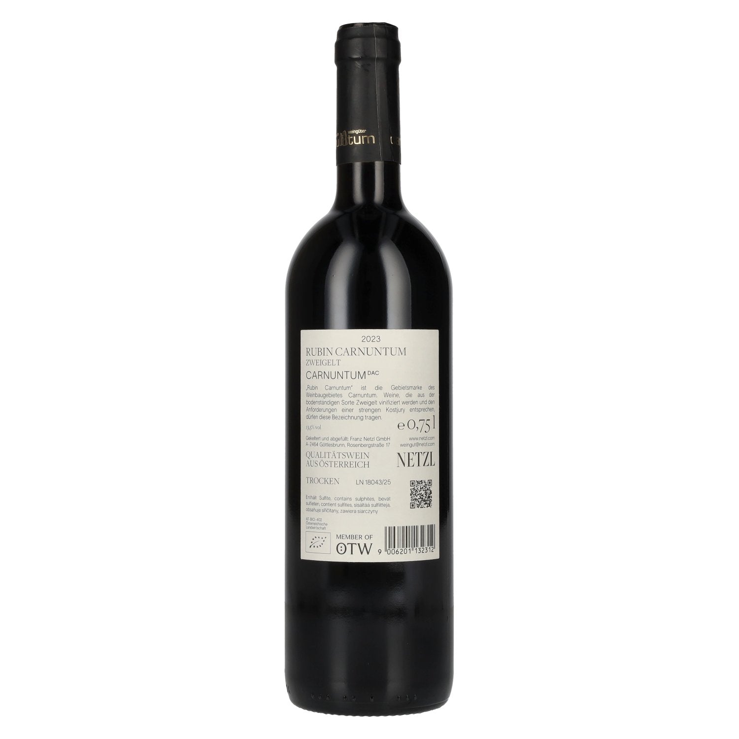 Netzl Zweigelt Rubin Carnuntum DAC 2023 13,5% Vol. 0,75l