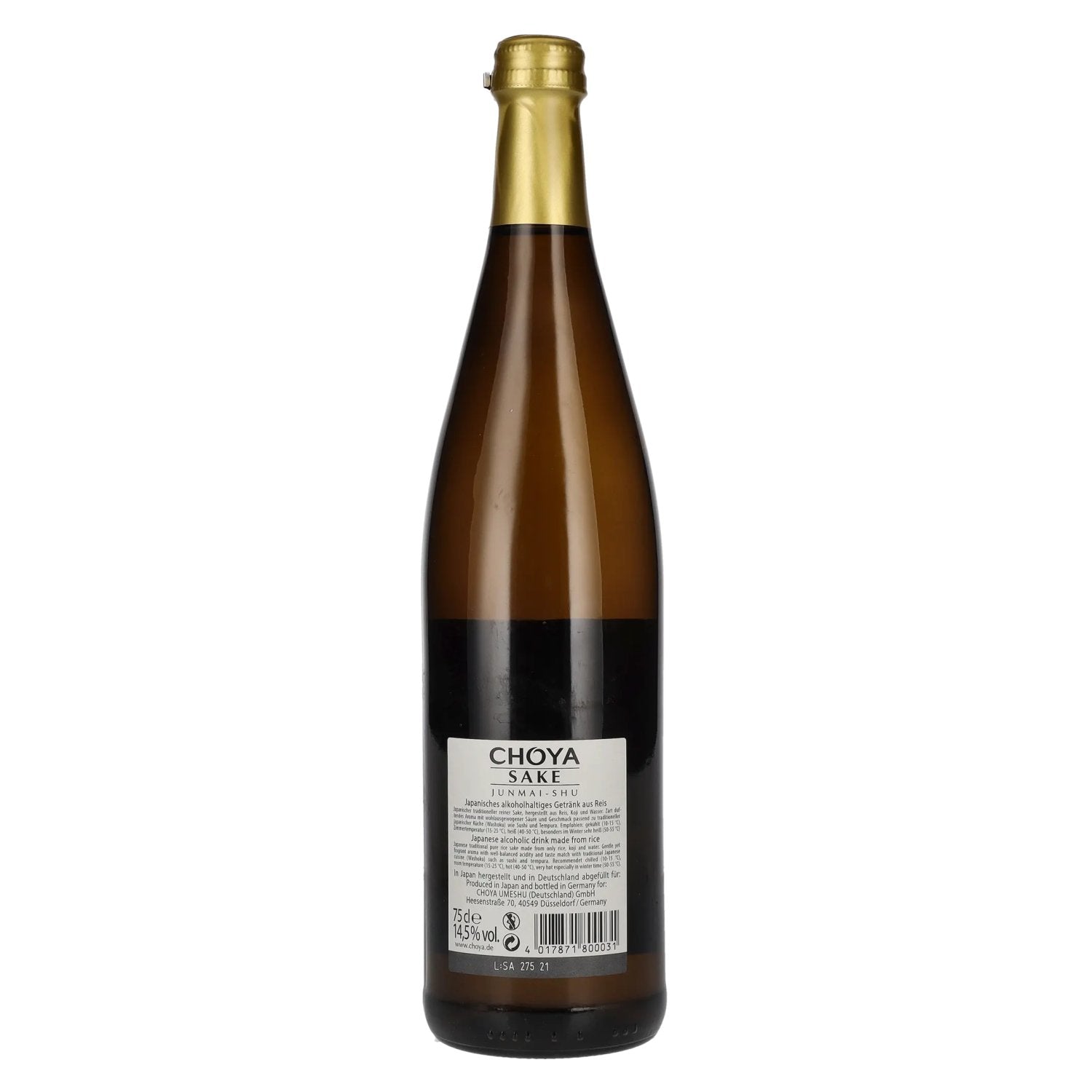 Choya Sake 14,5% Vol. 0,75l